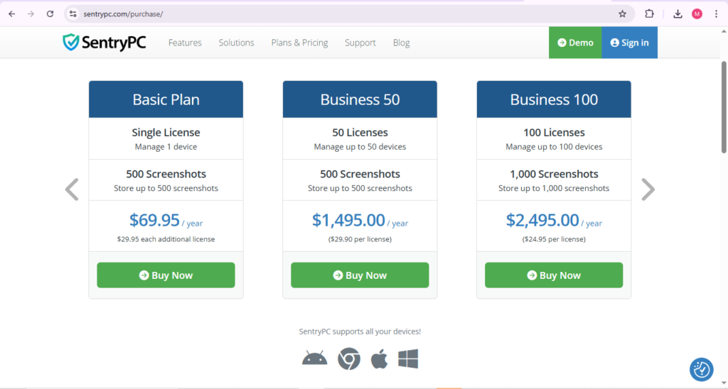SentryPC Review 2024: Best Parental & Employee Monitoring Software Pricing and Subscription Plans