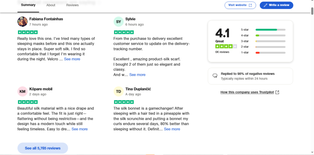 SilkSilky Review: The Luxurious Silk Brand You Need to Try 2025 Screenshot 196